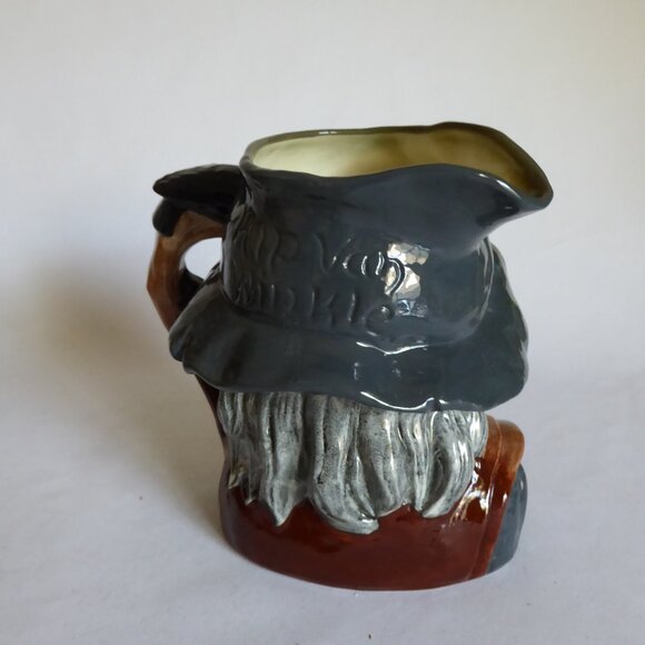 VINTAGE 1954 ROYAL DOULTON ENGLAND TOBY JUG RIP VAN WINKLE PORCELAIN PITCHER - Picture 5 of 14